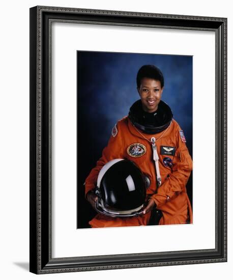 Astronaut Mae Jemison, First African American Woman in Space as Sts 47 Endeavour Mission Specialist-null-Framed Premium Photographic Print