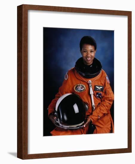 Astronaut Mae Jemison, First African American Woman in Space as Sts 47 Endeavour Mission Specialist-null-Framed Premium Photographic Print