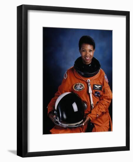 Astronaut Mae Jemison, First African American Woman in Space as Sts 47 Endeavour Mission Specialist-null-Framed Premium Photographic Print