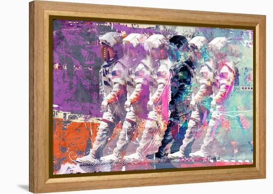 Astronaut Moonwalk, 2014 (mixed media on canvas)-Teis Albers-Framed Premier Image Canvas