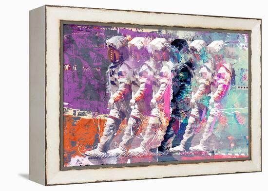 Astronaut Moonwalk, 2014 (mixed media on canvas)-Teis Albers-Framed Premier Image Canvas