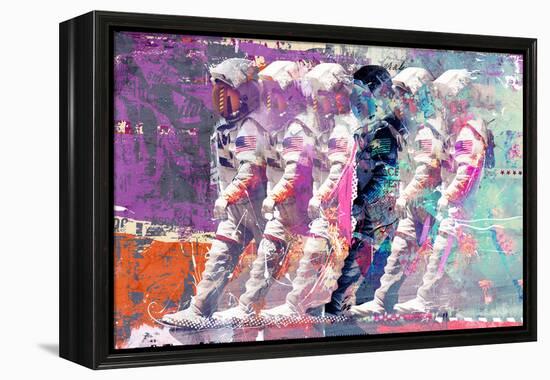 Astronaut Moonwalk, 2014 (mixed media on canvas)-Teis Albers-Framed Premier Image Canvas