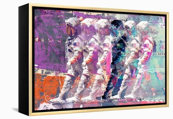 Astronaut Moonwalk, 2014 (mixed media on canvas)-Teis Albers-Framed Premier Image Canvas