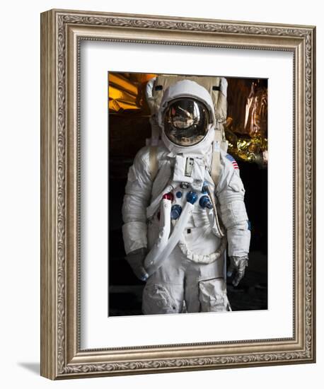 Astronaut Moonwalk Suit at the U.S. Space & Rocket Center, Huntsville, Alabama, USA-Walter Bibikow-Framed Photographic Print