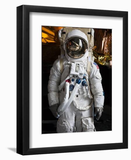 Astronaut Moonwalk Suit at the U.S. Space & Rocket Center, Huntsville, Alabama, USA-Walter Bibikow-Framed Photographic Print