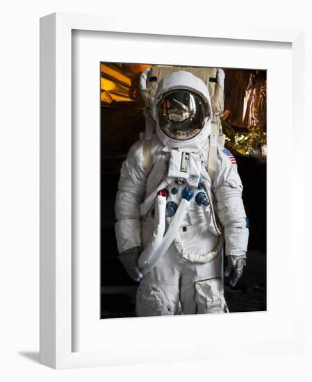 Astronaut Moonwalk Suit at the U.S. Space & Rocket Center, Huntsville, Alabama, USA-Walter Bibikow-Framed Photographic Print