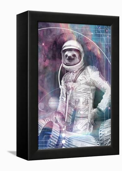 Astronaut Sloth-null-Framed Stretched Canvas