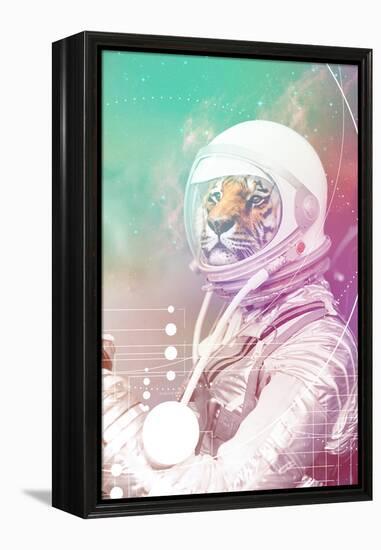 Astronaut Tiger-null-Framed Stretched Canvas