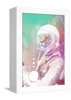 Astronaut Tiger-null-Framed Stretched Canvas