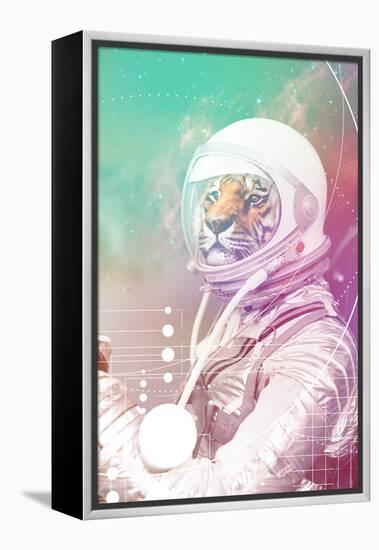 Astronaut Tiger-null-Framed Stretched Canvas