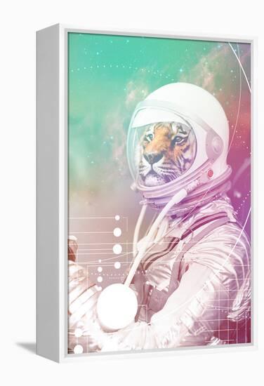 Astronaut Tiger-null-Framed Stretched Canvas