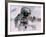 Astronaut Walking in Space-David Bases-Framed Photographic Print