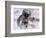 Astronaut Walking in Space-David Bases-Framed Photographic Print