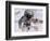 Astronaut Walking in Space-David Bases-Framed Photographic Print