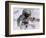 Astronaut Walking in Space-David Bases-Framed Photographic Print