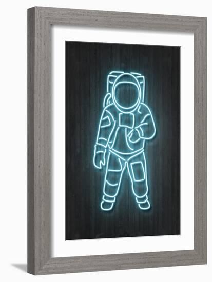 Astronaut-Octavian Mielu-Framed Art Print