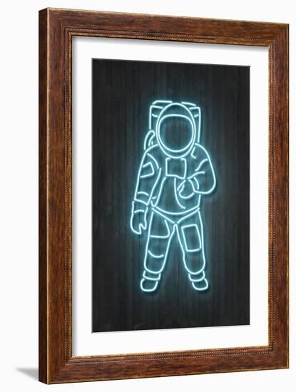 Astronaut-Octavian Mielu-Framed Art Print