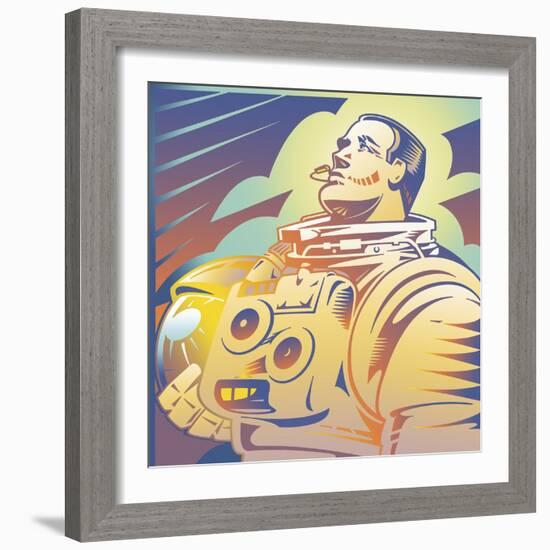 Astronaut-David Chestnutt-Framed Giclee Print