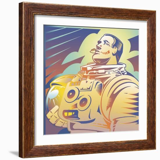 Astronaut-David Chestnutt-Framed Giclee Print