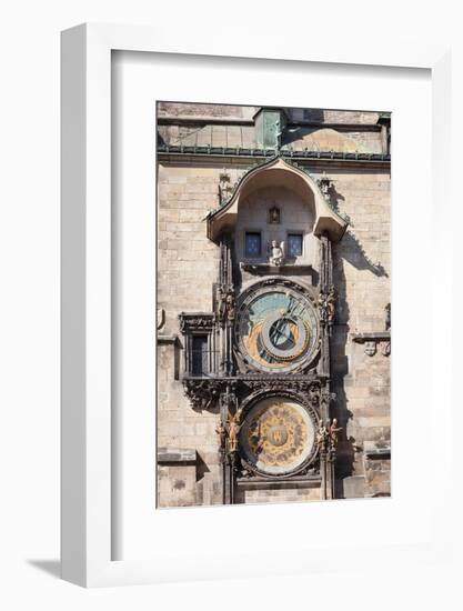 Astronomical Clock at the Old Town Hall, Prague Old Town Square, Prague, Czech Republic-null-Framed Photographic Print