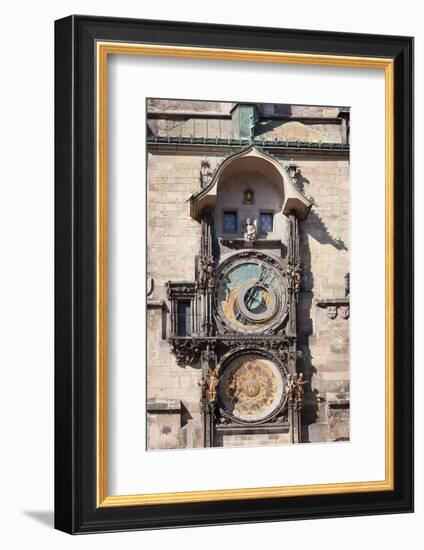 Astronomical Clock at the Old Town Hall, Prague Old Town Square, Prague, Czech Republic-null-Framed Photographic Print
