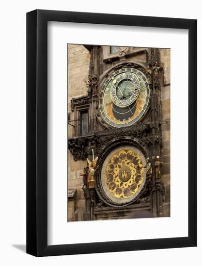 Astronomical Clock in Old Town Square in Prague, Czech Republic-Carlo Acenas-Framed Photographic Print