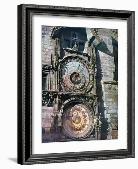 Astronomical Clock, Old Town Hall, Prague, Czech Republic, 1943-null-Framed Giclee Print