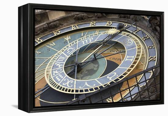 Astronomical Clock, Old Town Hall, Prague, Czech Republic, Europe-Angelo-Framed Premier Image Canvas