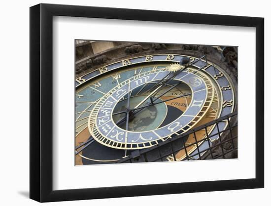 Astronomical Clock, Old Town Hall, Prague, Czech Republic, Europe-Angelo-Framed Photographic Print