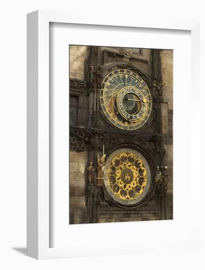 Astronomical Clock, Old Town Hall, Prague, Czech Republic, Europe-Angelo-Framed Photographic Print