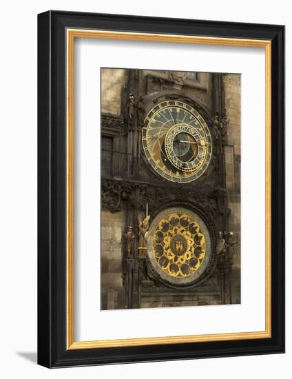 Astronomical Clock, Old Town Hall, Prague, Czech Republic, Europe-Angelo-Framed Photographic Print