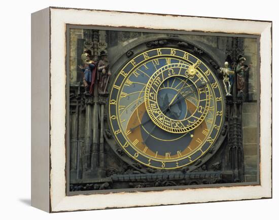 Astronomical Clock, Old Town Square, Prague, Czech Republic, Europe-Strachan James-Framed Premier Image Canvas