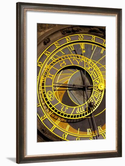 Astronomical Clock on the Town Hall, Old Town Square, Prague, Czech Republic, Euruope-Miles Ertman-Framed Photographic Print