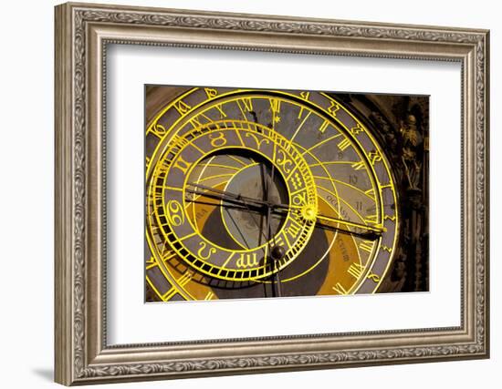 Astronomical Clock on the Town Hall, Old Town Square, Prague, Czech Republic-Miles Ertman-Framed Photographic Print