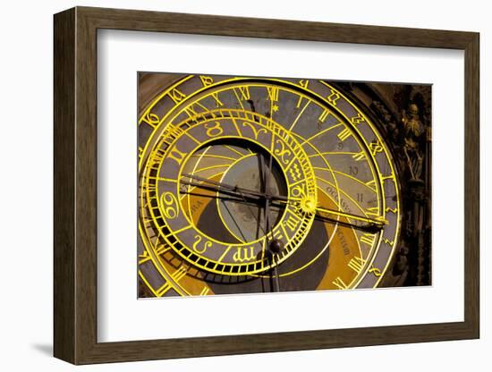 Astronomical Clock on the Town Hall, Old Town Square, Prague, Czech Republic-Miles Ertman-Framed Photographic Print