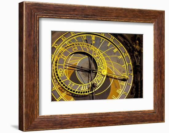 Astronomical Clock on the Town Hall, Old Town Square, Prague, Czech Republic-Miles Ertman-Framed Photographic Print