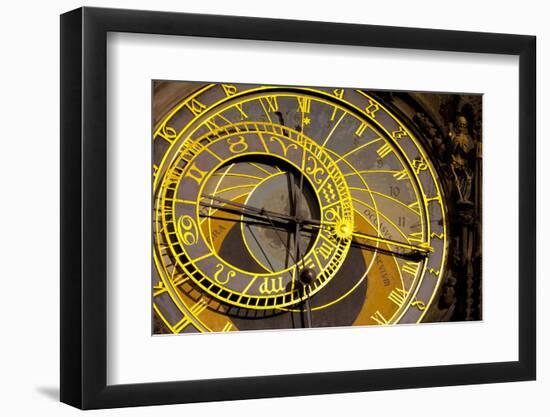 Astronomical Clock on the Town Hall, Old Town Square, Prague, Czech Republic-Miles Ertman-Framed Photographic Print