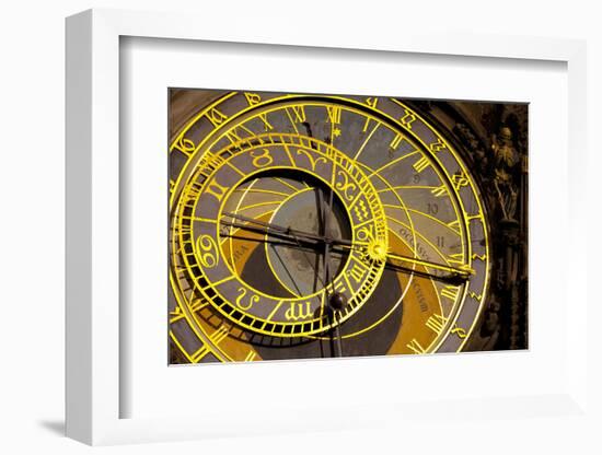 Astronomical Clock on the Town Hall, Old Town Square, Prague, Czech Republic-Miles Ertman-Framed Photographic Print