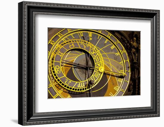 Astronomical Clock on the Town Hall, Old Town Square, Prague, Czech Republic-Miles Ertman-Framed Photographic Print