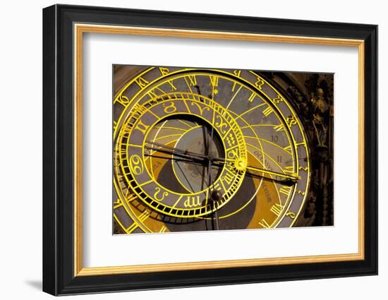 Astronomical Clock on the Town Hall, Old Town Square, Prague, Czech Republic-Miles Ertman-Framed Photographic Print