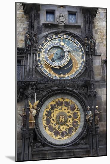 Astronomical Clock, Prague, Czech Republic-null-Mounted Photographic Print