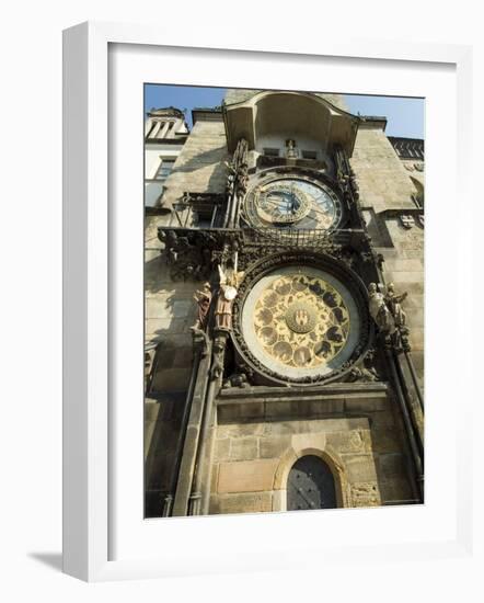 Astronomical Clock, Stare Mesto, Prague, Unesco World Heritage Site, Czech Republic-Ethel Davies-Framed Photographic Print