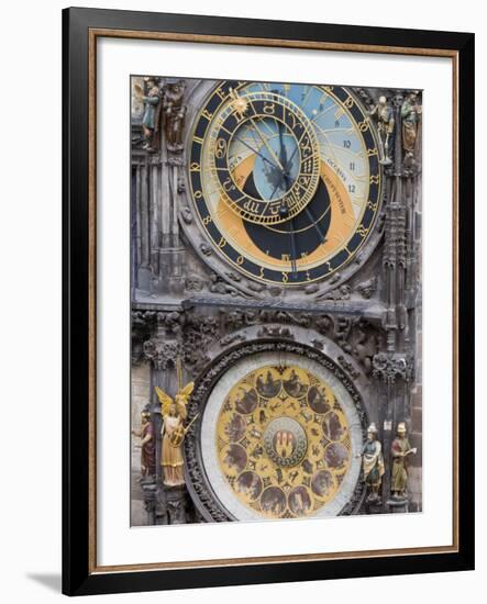 Astronomical Clock, Town Hall, Old Town Square, Old Town, Prague, Czech Republic, Europe-Martin Child-Framed Photographic Print