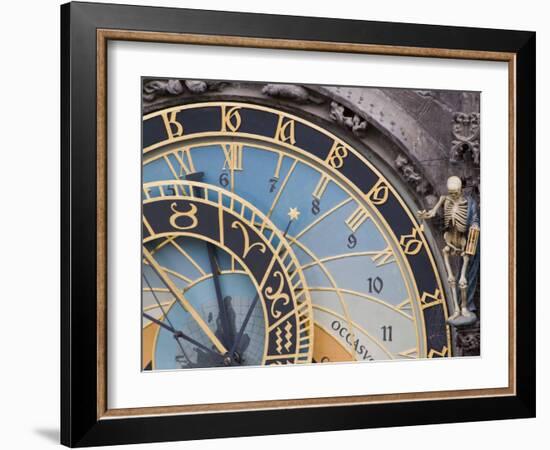 Astronomical Clock, Town Hall, Old Town Square, Old Town, Prague, Czech Republic, Europe-Martin Child-Framed Photographic Print