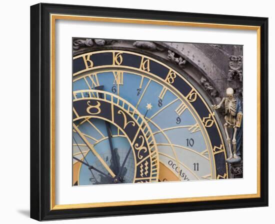 Astronomical Clock, Town Hall, Old Town Square, Old Town, Prague, Czech Republic, Europe-Martin Child-Framed Photographic Print