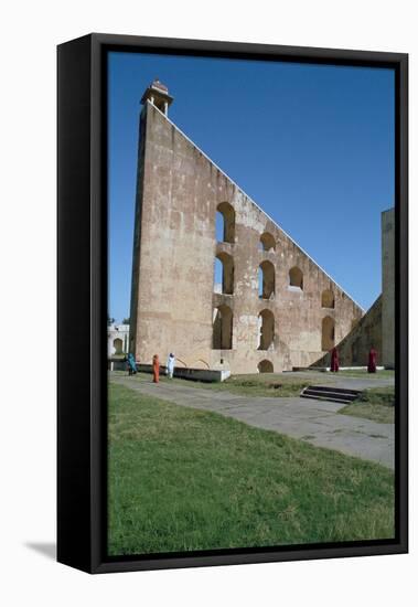 Astronomical Instrument, Jaipur Observatory, Rajasthan, India-Vivienne Sharp-Framed Premier Image Canvas