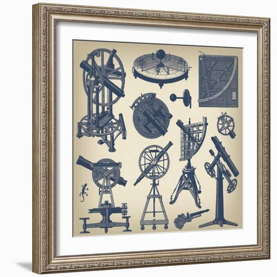 Astronomical Instruments-null-Framed Premium Giclee Print