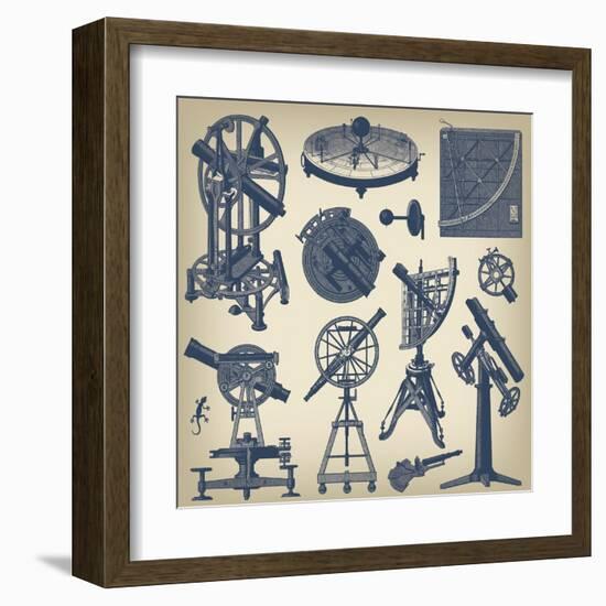 Astronomical Instruments-null-Framed Art Print