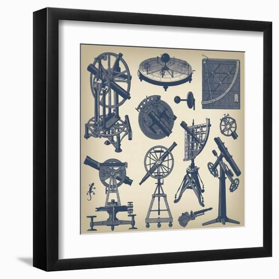 Astronomical Instruments-null-Framed Art Print