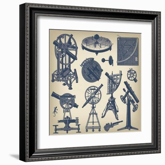 Astronomical Instruments-null-Framed Art Print